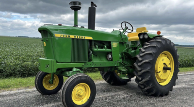 John Deere 4010 in a field